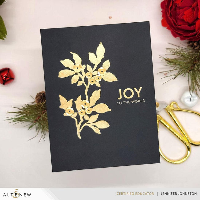 Altenew Berry Whisper Betterpress Press Plates and Foil Plates set for floral stamping and crafting projects.