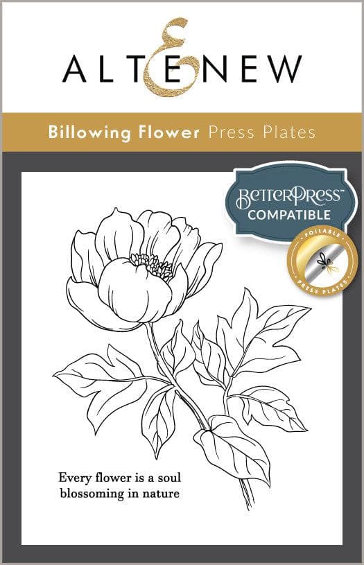 Billowing Flower Press Plate/Foil Plate