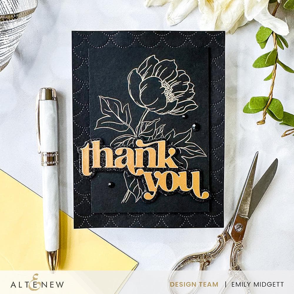 Spellbinders Betterpress Plates Billowing Flower Press Plates