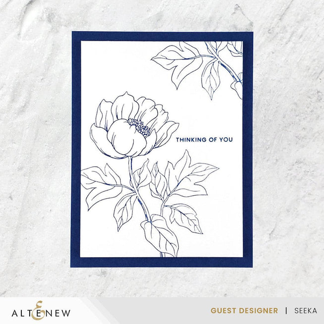Altenew Betterpress Billowing Flower Press Plates and Foil Plates set for crafting and floral design projects.