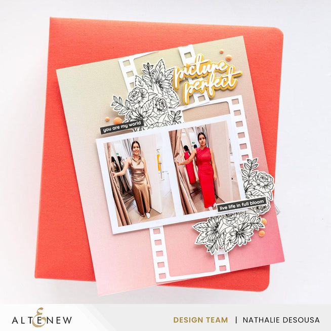 Altenew Blooming Floral Swag Betterpress Plate set with intricate floral and swag designs for stamping and crafting.