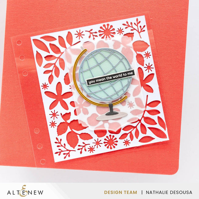 Altenew Betterpress Blooming Floral Swag Press Plates set for creating intricate floral designs on paper crafts.
