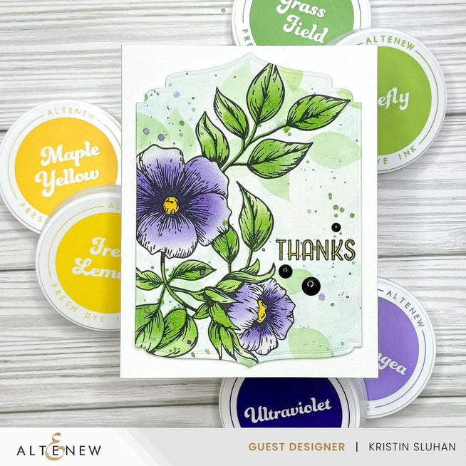 Altenew Betterpress Blossoming Bouquet Press Plates set, floral foil printing plates for crafting and card making projects