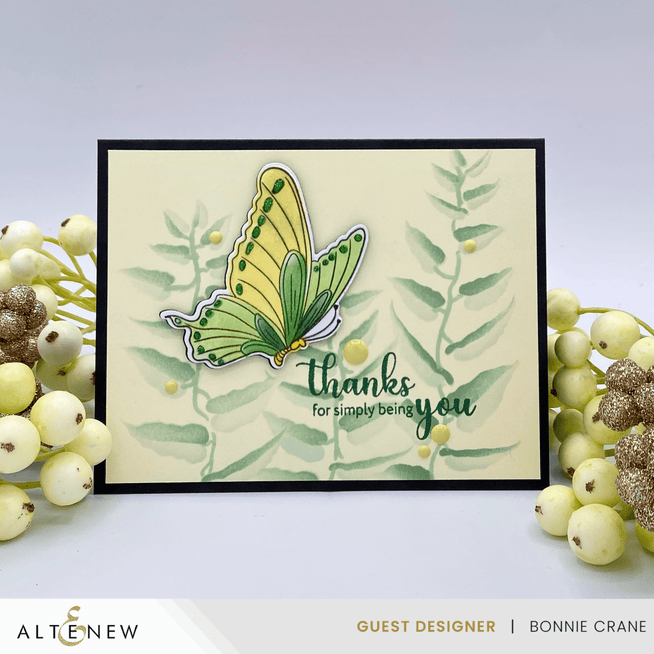 Altenew Cascading Vines Betterpress Plate Set with intricate vine patterns for creative stamping and crafting projects.