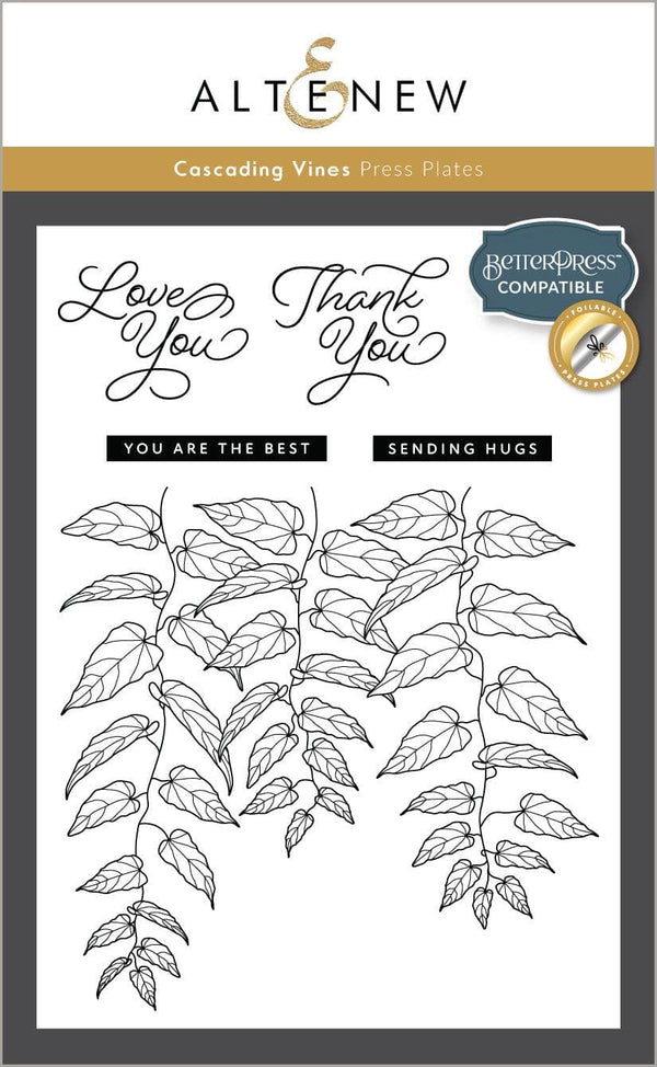 Cascading Vines Press Plates/Foil Plates