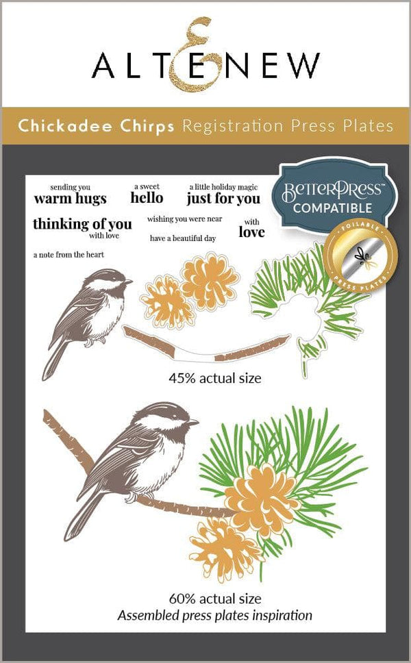 Chickadee Chirps Registration Press Plates