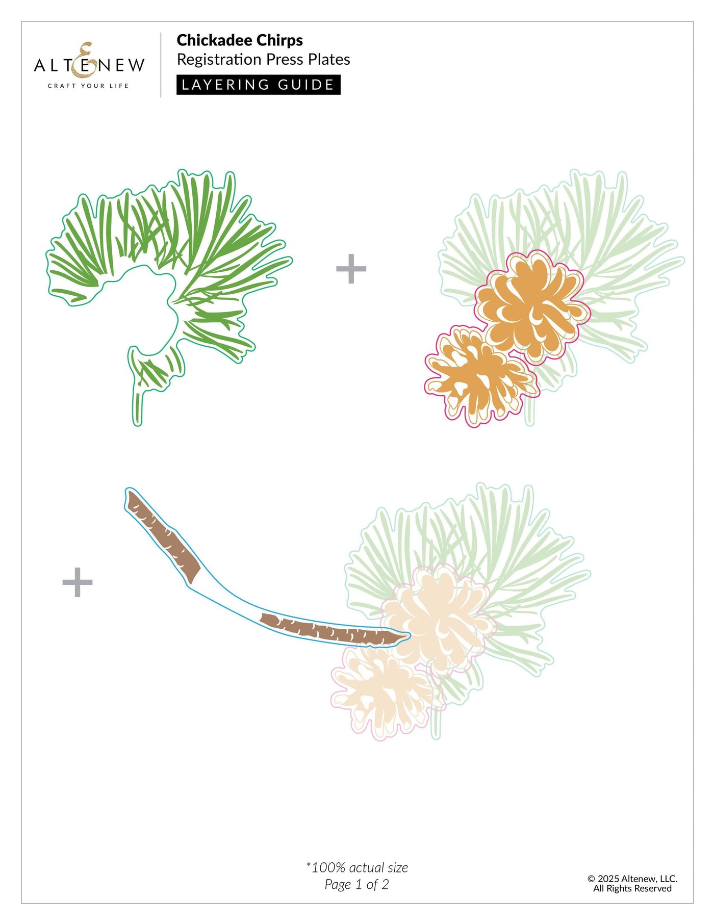 Chickadee Chirps Registration Press Plates/Foil Plates