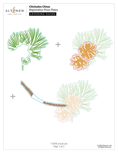 Chickadee Chirps Registration Press Plates/Foil Plates