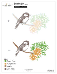 Chickadee Chirps Registration Press Plates/Foil Plates