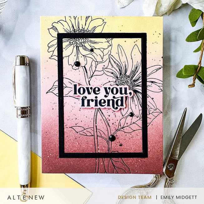 Altenew Classical Sentiments Betterpress Plates set featuring elegant pressed designs for crafting and card making.