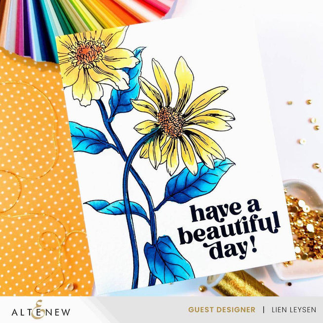 Altenew Classical Sentiments Betterpress Plate Set featuring elegant floral designs for crafting and card making.