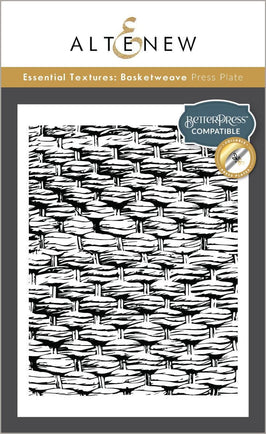 Essential Textures: Basketweave Press Plate/Foil Plate