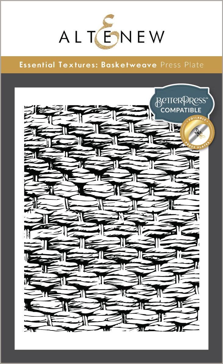 Essential Textures: Basketweave Press Plate/Foil Plate