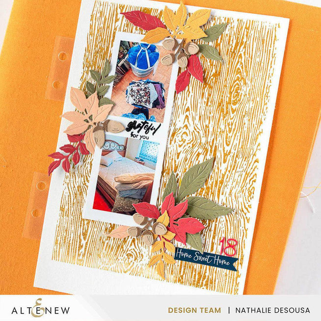 Altenew Betterpress Essential Textures Press Plate Bundle with fine woodgrain and foil plates for craft embossing and printing.