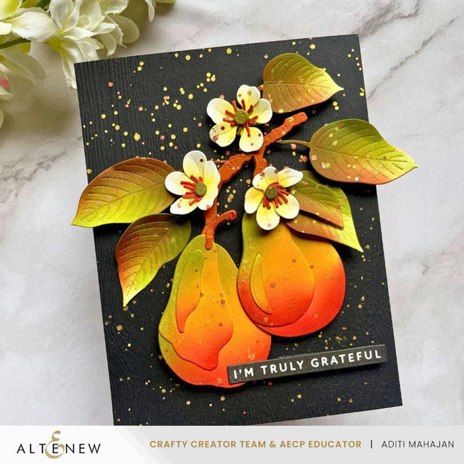 Altenew Betterpress Essential Textures Fine Woodgrain Press Plates for foil craft and printing, showcasing detailed woodgrain pattern.