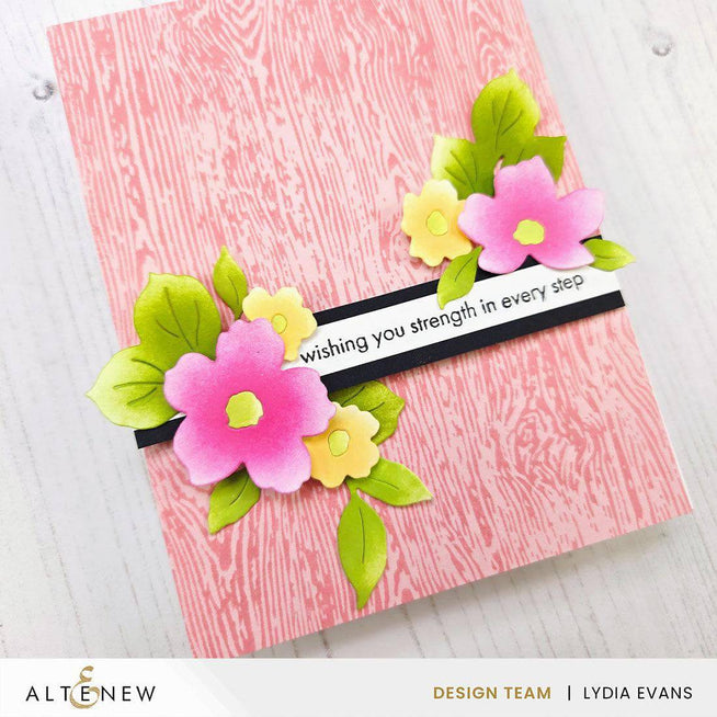Betterpress Altenew essential textures fine woodgrain press plates and foil plates for crafting and embossing projects.