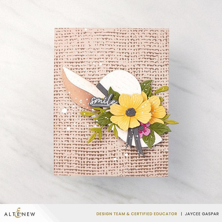 Essential Textures: Rustic Burlap Press Plate