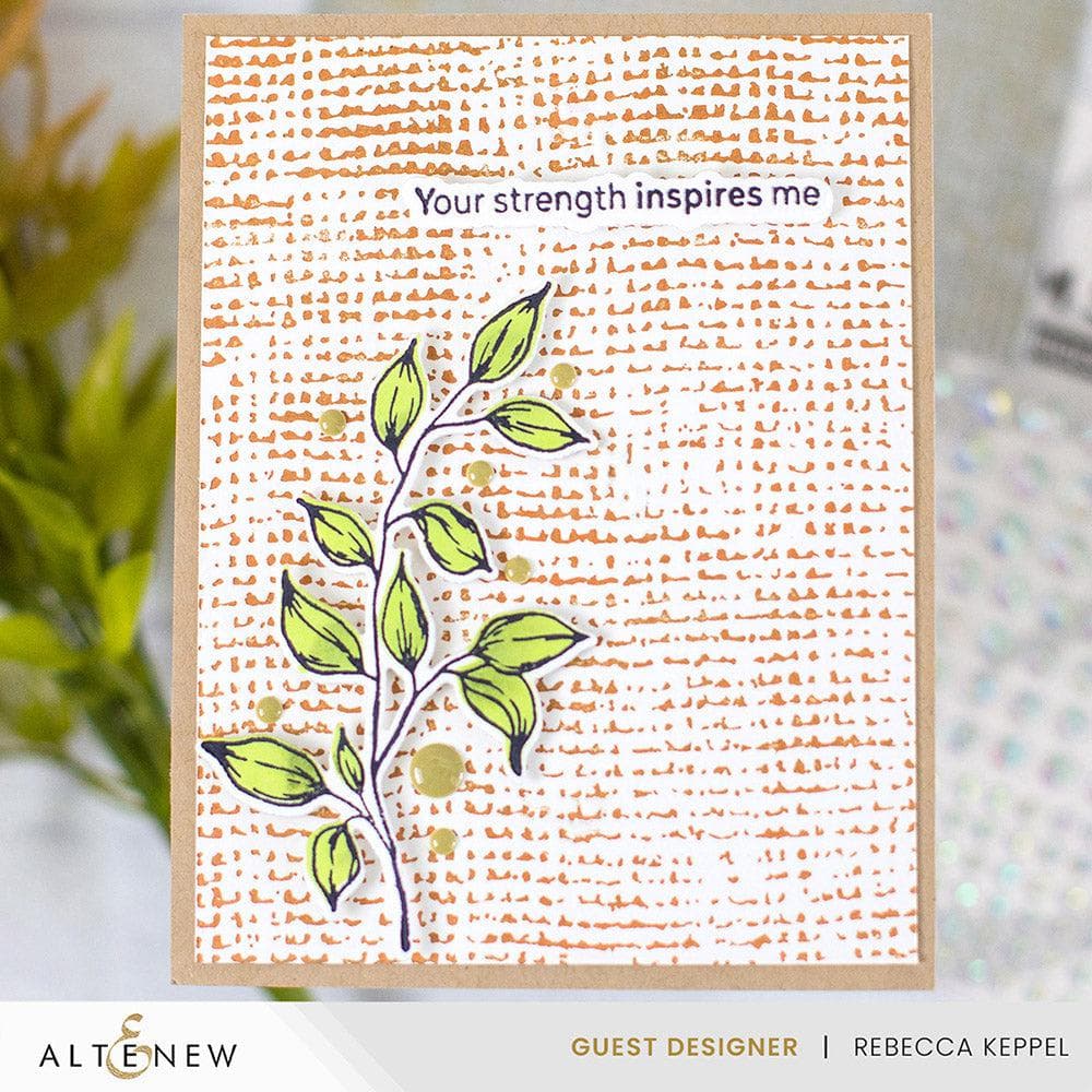 Essential Textures: Rustic Burlap Press Plate