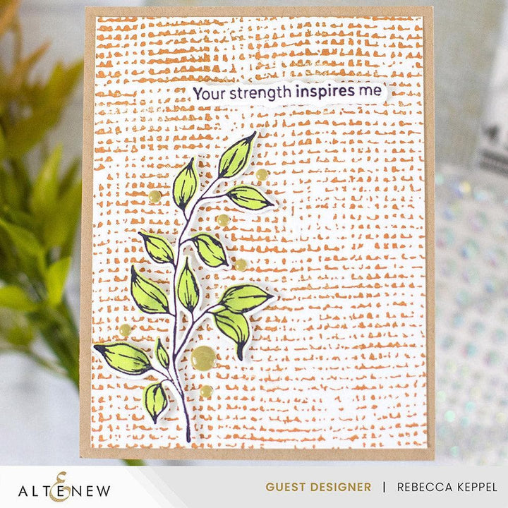 Essential Textures: Rustic Burlap Press Plate