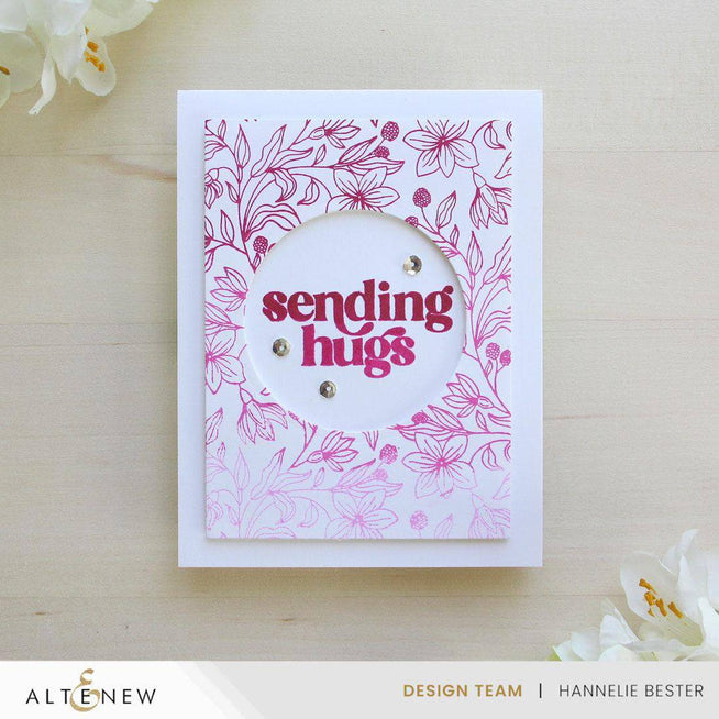 Altenew Floral Serenade Betterpress Press Plates, floral design for creative crafting and printing projects.