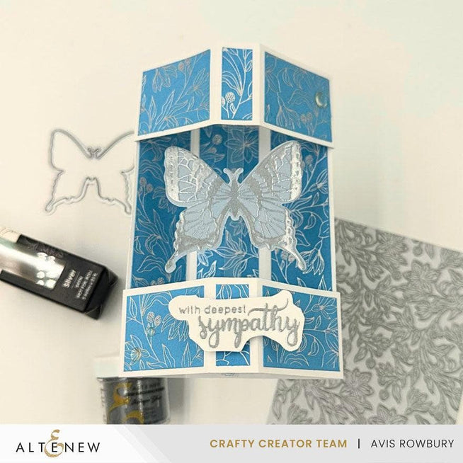 Altenew Floral Serenade Betterpress Press Plates featuring intricate floral foil plate designs for crafting and printing projects.
