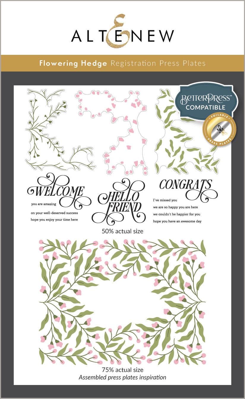 Flowering Hedge Registration Press Plates