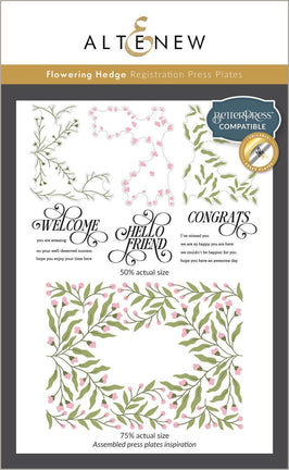 Flowering Hedge Registration Press Plates