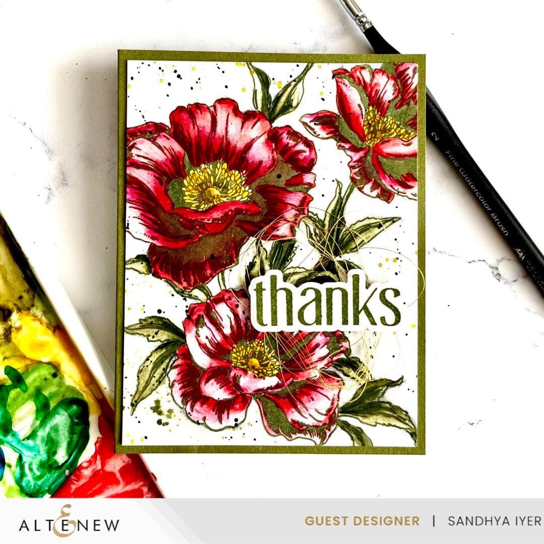 Inked Poppies Press 'n' Foil Plate Set