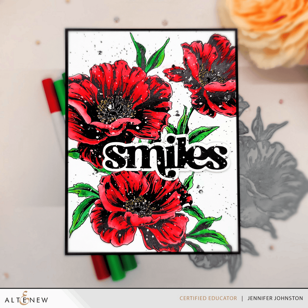 Inked Poppies Press 'n' Foil Plate Set