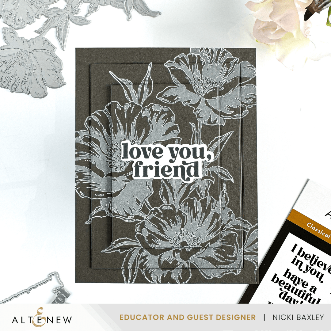 Inked Poppies Press 'n' Foil Plate Set