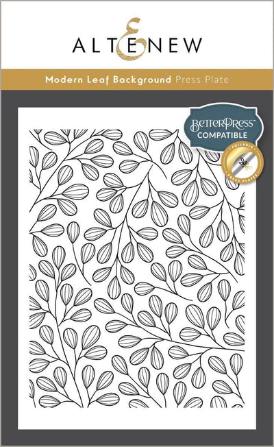 Modern Leaf Background Press Plate/Foil Plate