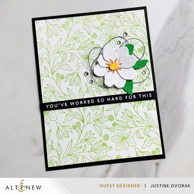 Altenew One-Go Solid Sentiment Strips and Press Plates set from the Celebration Edition for crafting and card making.