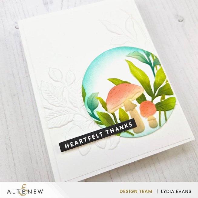 Altenew Betterpress Plates featuring One-Go Solid Sentiment Strips with three press plates and foil plates for gratitude-themed crafting.