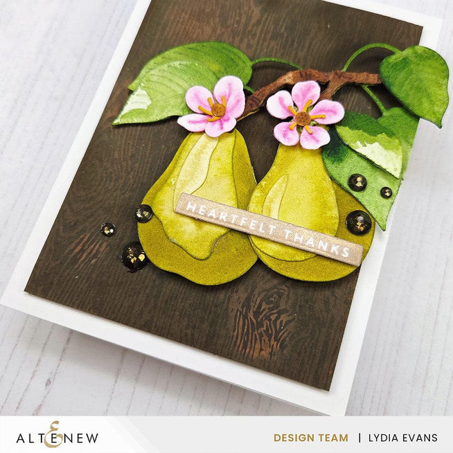 Altenew Betterpress One-Go Solid Sentiment Strips with 3 press plates and foil plates for gratitude-themed card making.