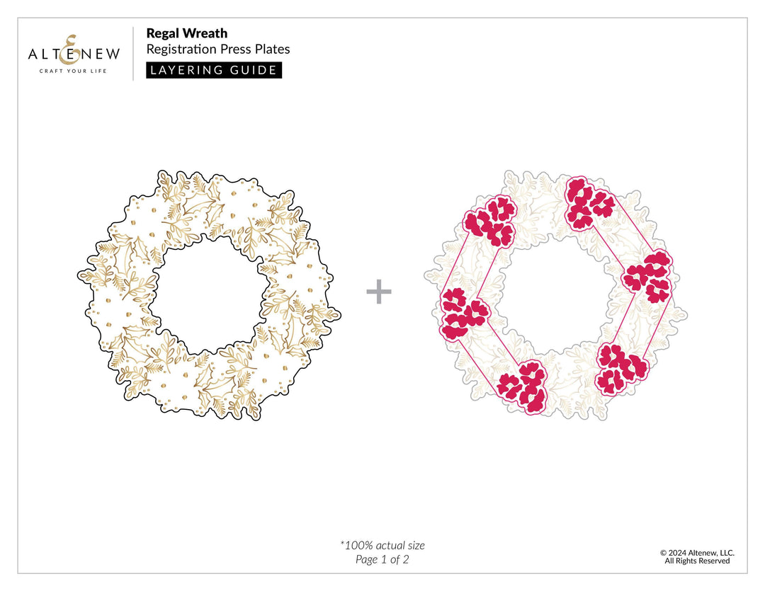 Regal Wreath Registration Press Plate Set