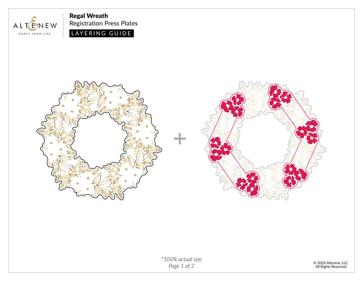 Regal Wreath Registration Press Plate Set