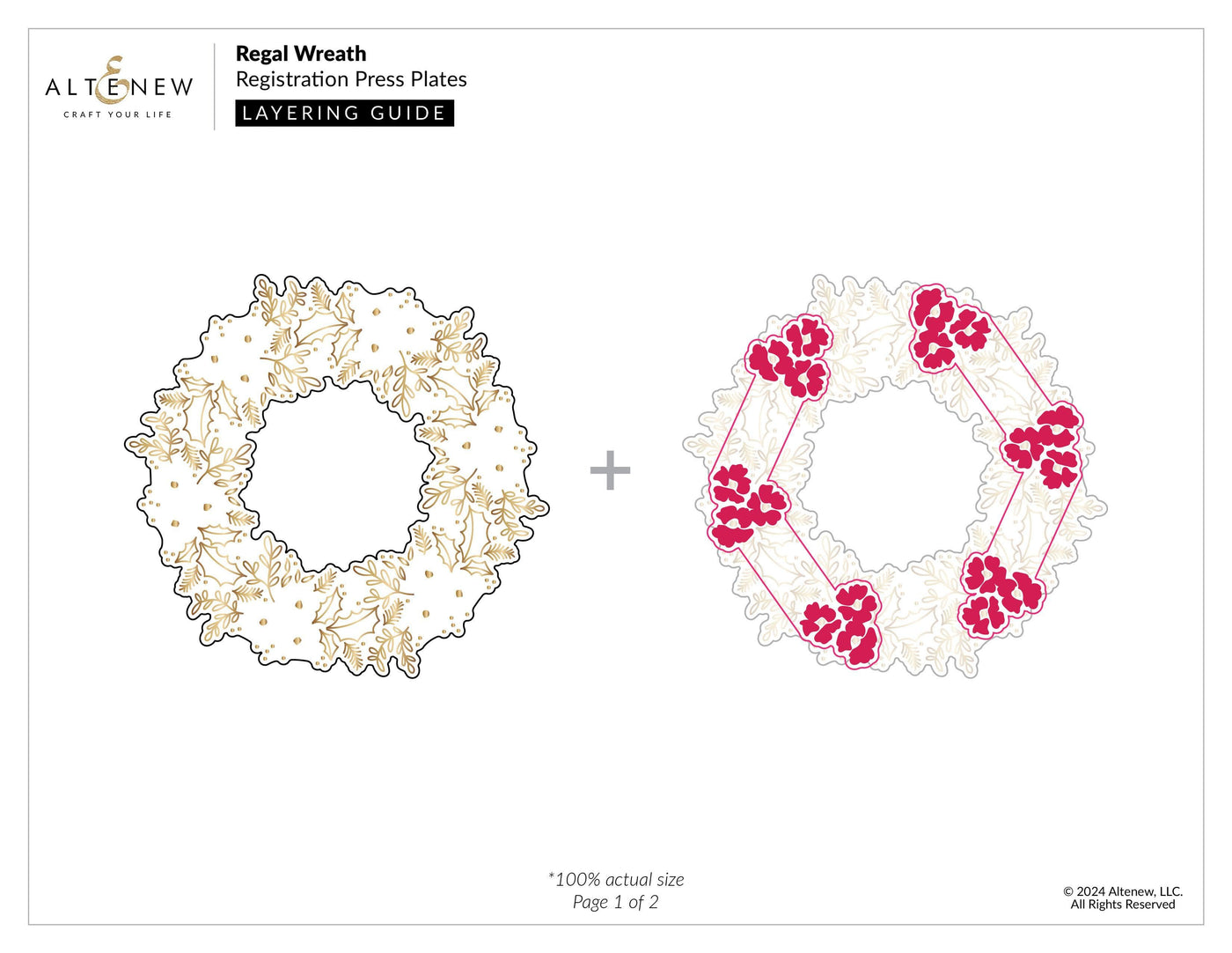 Regal Wreath Registration Press Plate Set