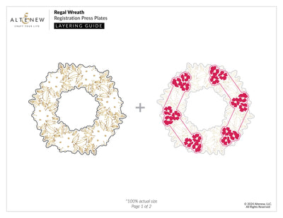 Regal Wreath Registration Press Plate Set