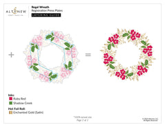 Regal Wreath Registration Press Plate Set
