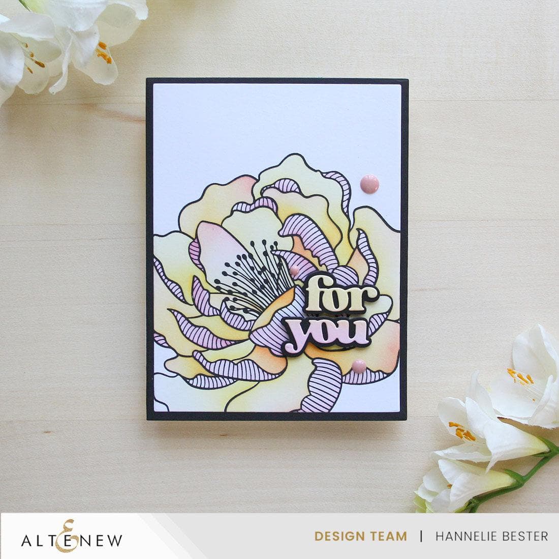 Magical Peony: Press Plate & Stencil Bundle for Elegant Card Making