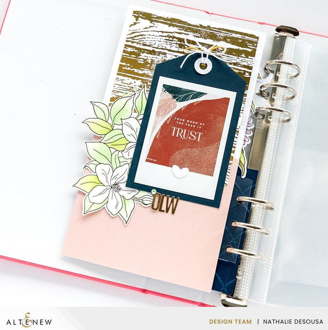 Altenew Sweet Jasmine Betterpress Plate Set with floral design for stamping and crafting projects.