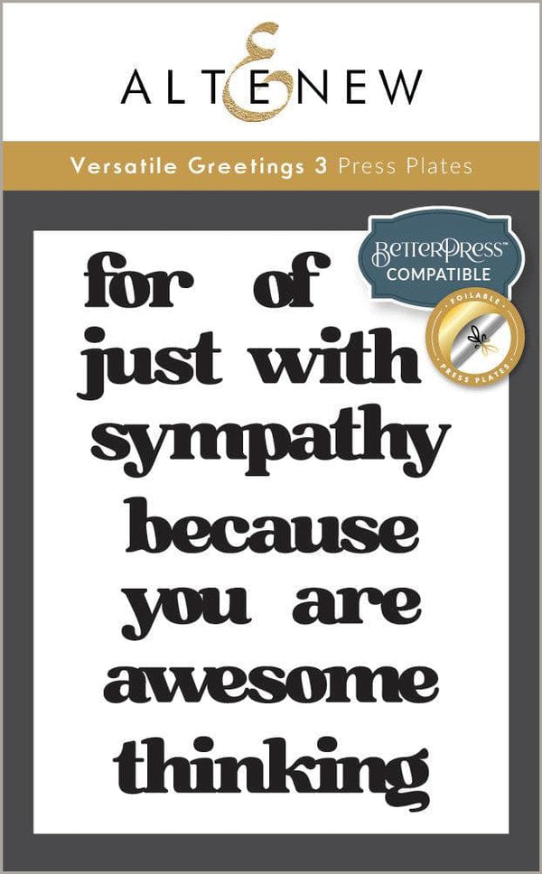 Versatile Greetings 3 Press Plates (Comfort Edition)