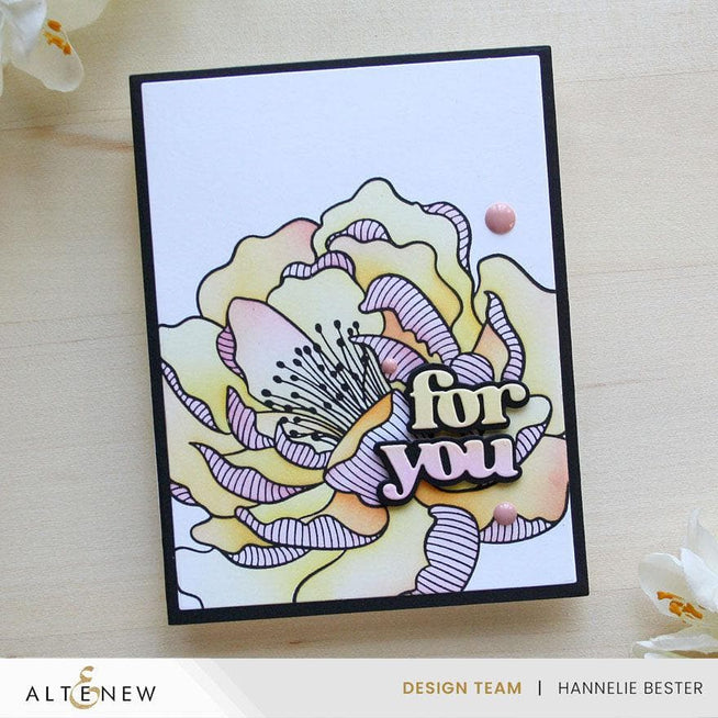 Altenew Betterpress Versatile Greetings 3 Press Plates in Comfort Edition for creating custom stamped greeting cards.