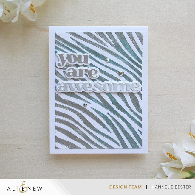 Altenew Betterpress Versatile Greetings 3 Press Plates set, Comfort Edition for creating versatile greeting cards.