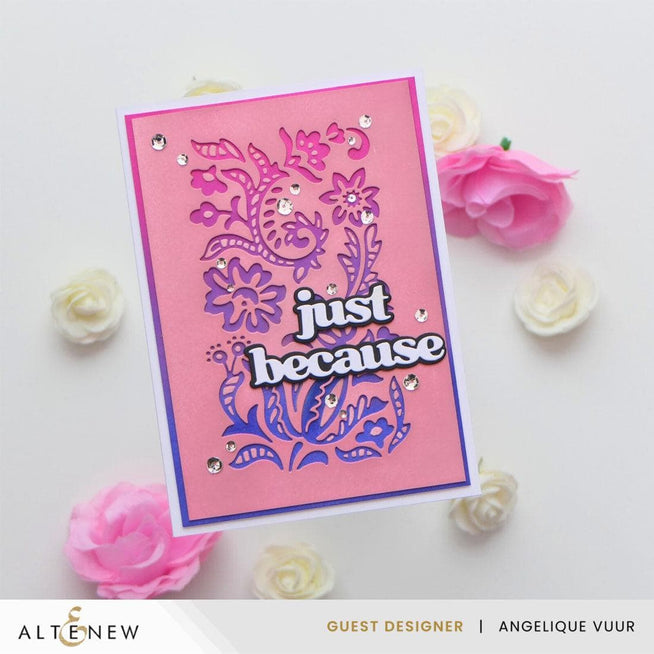 Altenew Betterpress Versatile Greetings 3 Press Plates in Comfort Edition for stamping and card making projects.