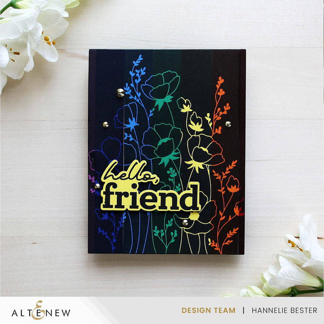 Altenew Wildflower Whispers Press Plate for Betterpress, featuring delicate floral designs for print projects.