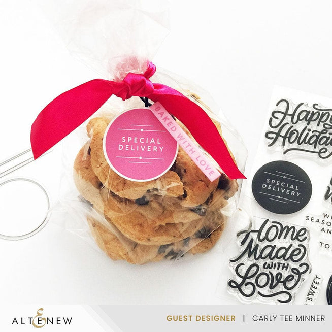 Altenew Betterpress Wrapped With Love Press Plates set, gold foil plates with floral and love-themed designs for crafting projects.