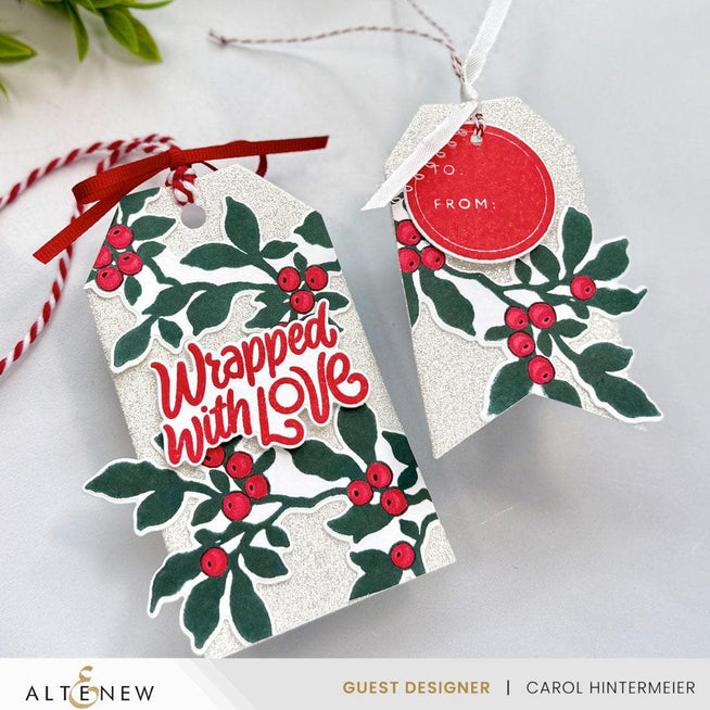 Altenew Wrapped With Love Betterpress foil plates featuring intricate floral and heart designs for crafting and card making.