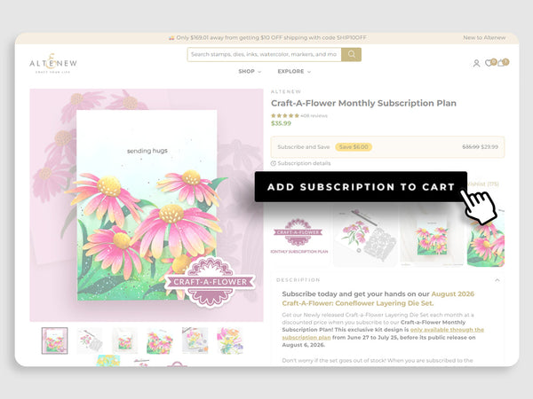 Log in to your account, add the subscription to your cart, and check out.