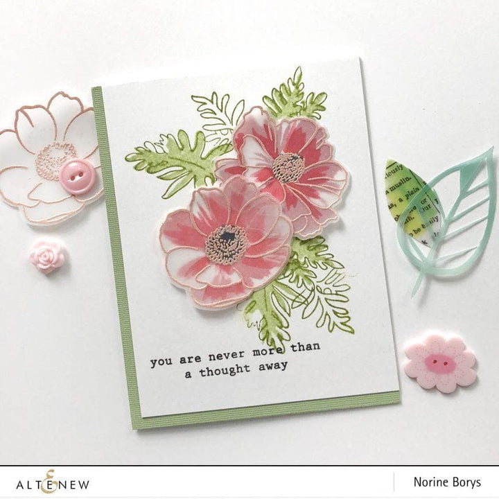 Altenew Build-A-Flower Set Build-A-Flower: Anemone Coronaria Layering Stamp & Die Set